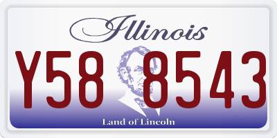 IL license plate Y588543