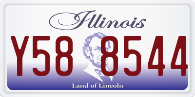 IL license plate Y588544