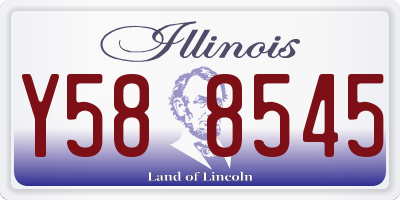 IL license plate Y588545