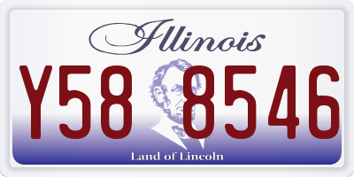 IL license plate Y588546
