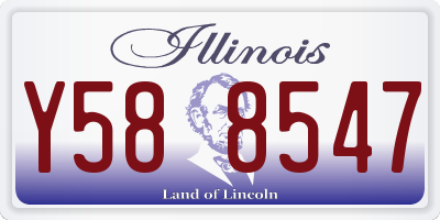 IL license plate Y588547