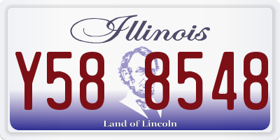 IL license plate Y588548