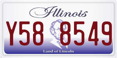 IL license plate Y588549