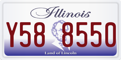 IL license plate Y588550