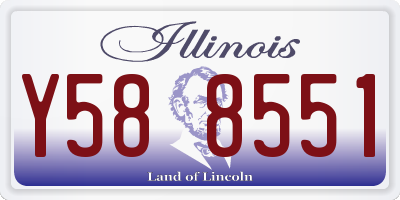 IL license plate Y588551