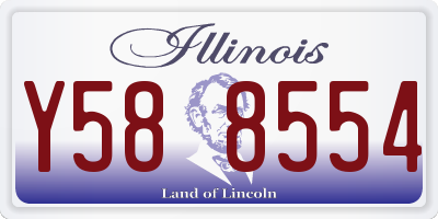IL license plate Y588554