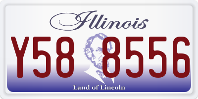IL license plate Y588556
