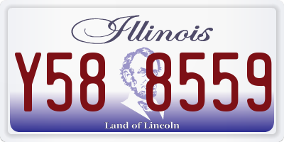 IL license plate Y588559