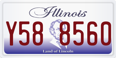 IL license plate Y588560