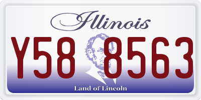 IL license plate Y588563