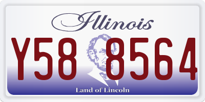 IL license plate Y588564