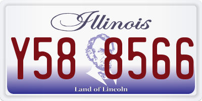 IL license plate Y588566