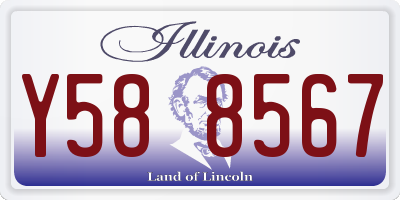 IL license plate Y588567