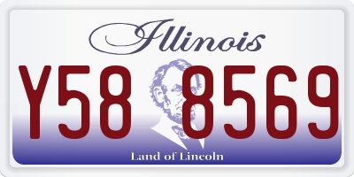 IL license plate Y588569
