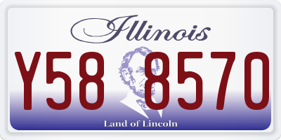 IL license plate Y588570