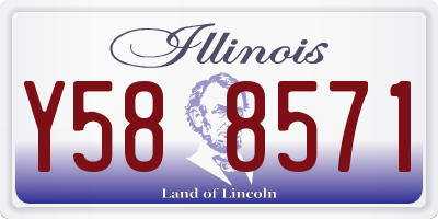 IL license plate Y588571