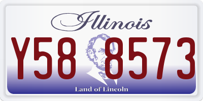 IL license plate Y588573