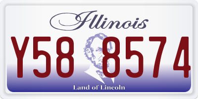 IL license plate Y588574