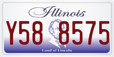 IL license plate Y588575