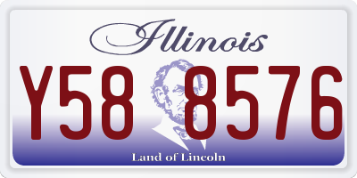 IL license plate Y588576