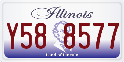 IL license plate Y588577