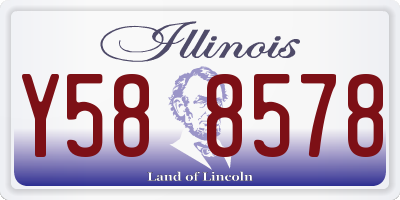 IL license plate Y588578