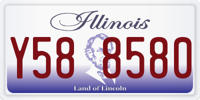 IL license plate Y588580