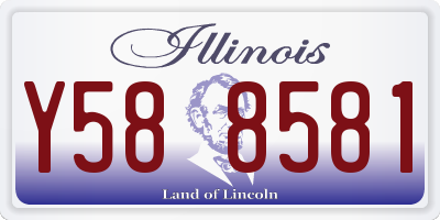 IL license plate Y588581