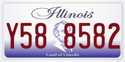 IL license plate Y588582