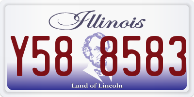 IL license plate Y588583