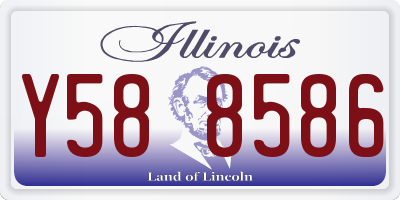 IL license plate Y588586