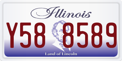 IL license plate Y588589
