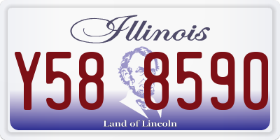 IL license plate Y588590