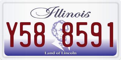 IL license plate Y588591