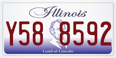 IL license plate Y588592