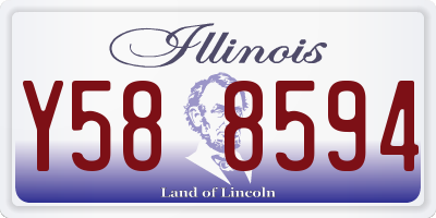 IL license plate Y588594