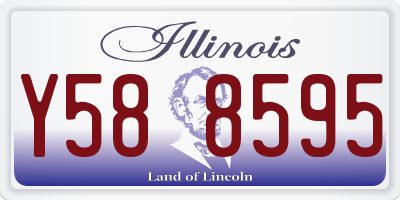 IL license plate Y588595