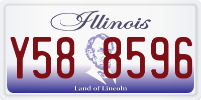 IL license plate Y588596