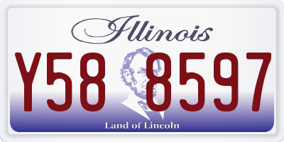 IL license plate Y588597