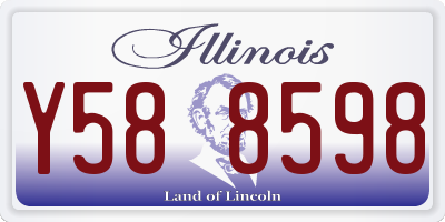 IL license plate Y588598