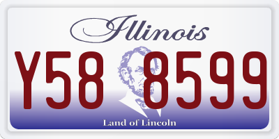 IL license plate Y588599