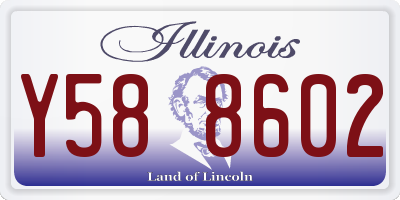 IL license plate Y588602