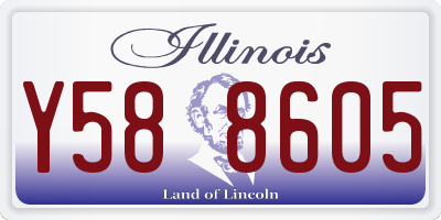 IL license plate Y588605