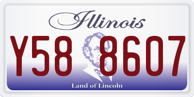IL license plate Y588607