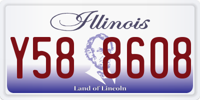 IL license plate Y588608