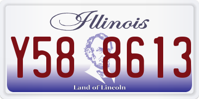 IL license plate Y588613