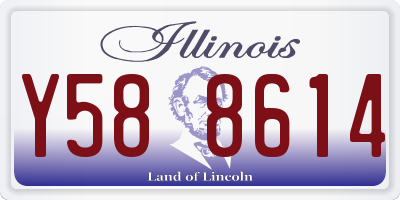 IL license plate Y588614