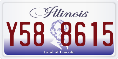 IL license plate Y588615