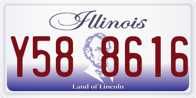 IL license plate Y588616