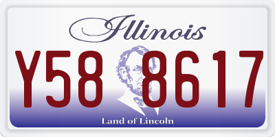 IL license plate Y588617